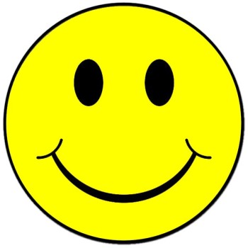 Happy Face Clip Art Black And