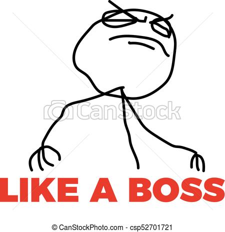 Like a Boss Clipart this imag