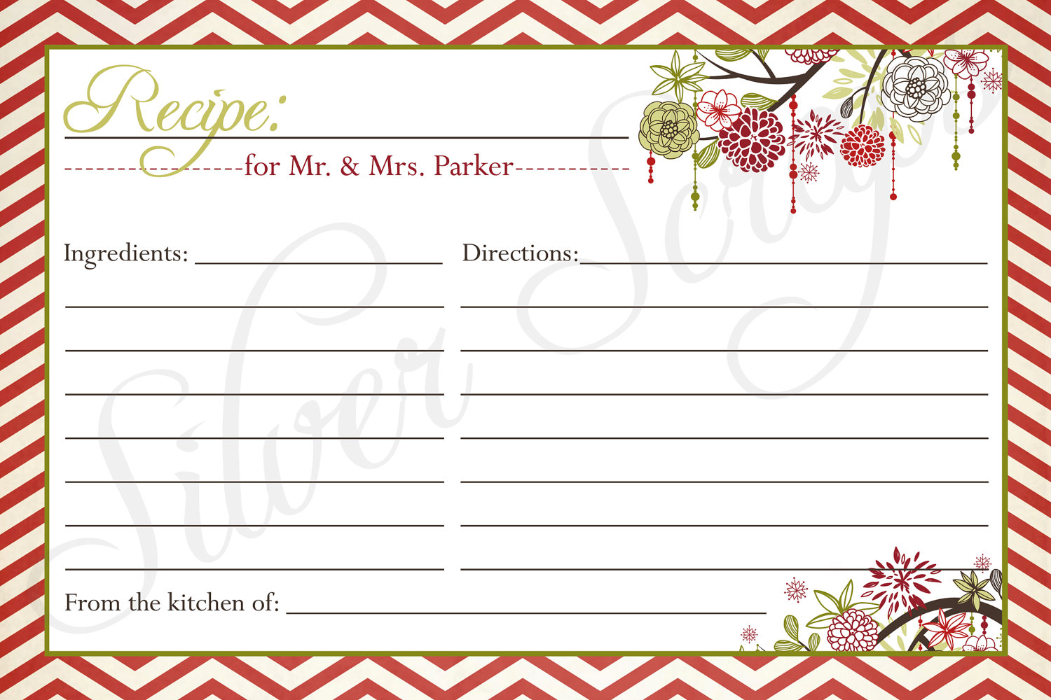 Like This Item - Recipe Card Clipart