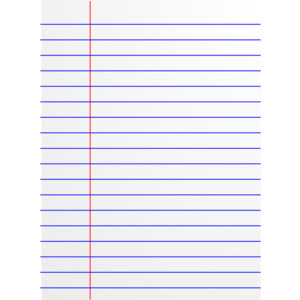Lined Paper clip art - Lined Paper Clipart