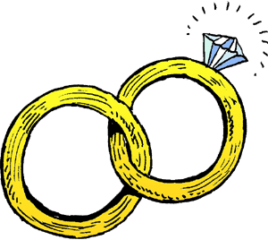 linked wedding rings clipart - Clip Art Wedding Rings