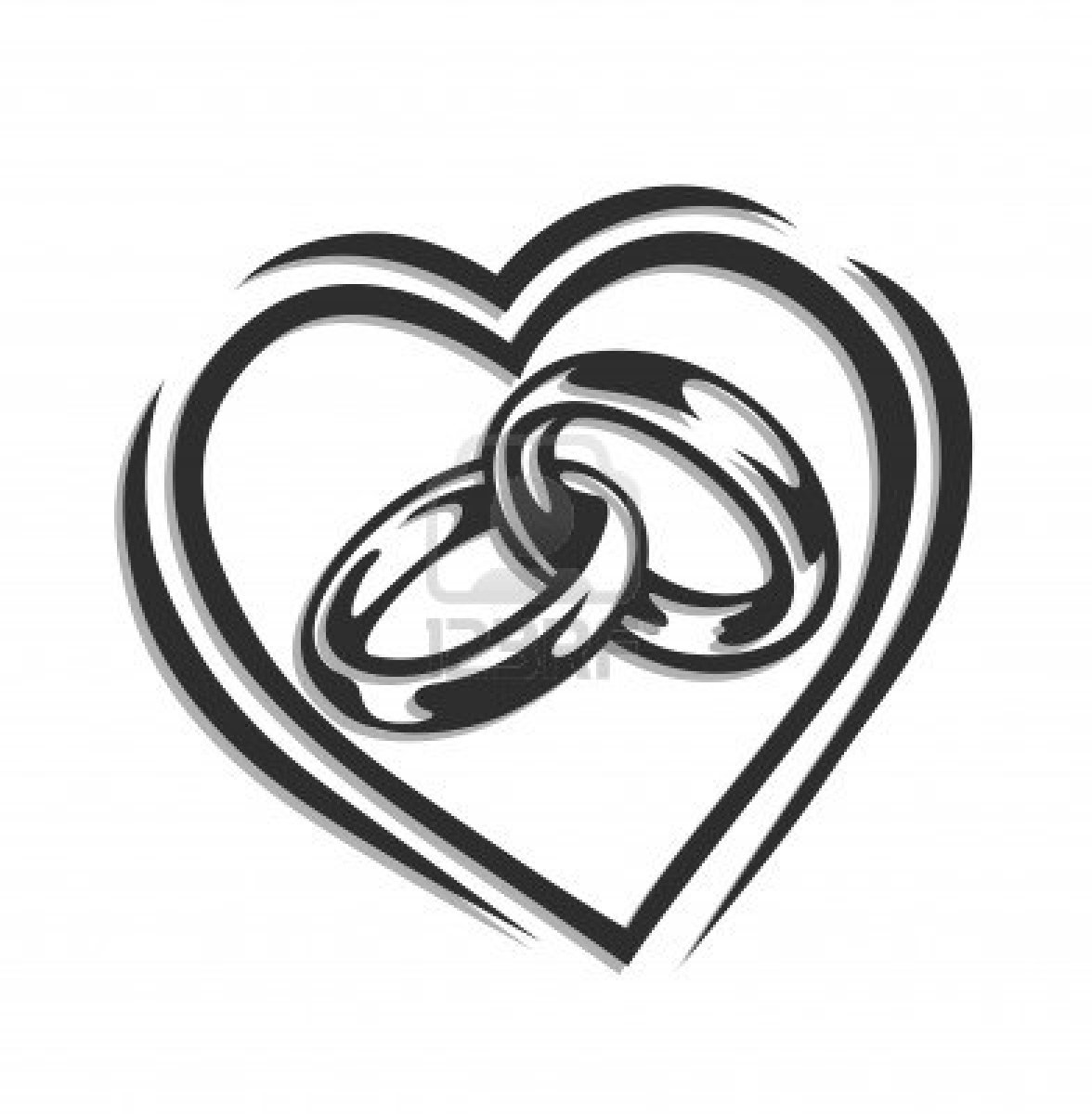 Clip art wedding rings intert