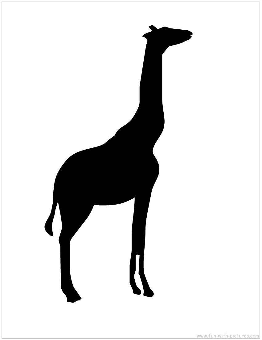 lion head silhouette clip art - Giraffe Silhouette Clip Art