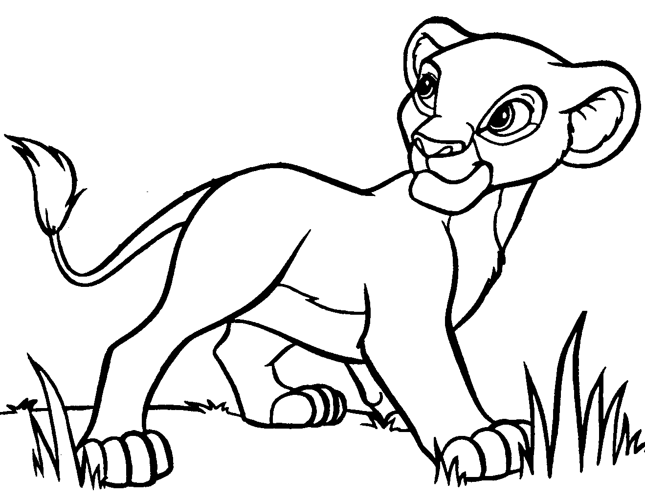 Lion black and white lion kin - Lion Black And White Clipart