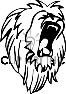 Lion Face Drawings Clipart .