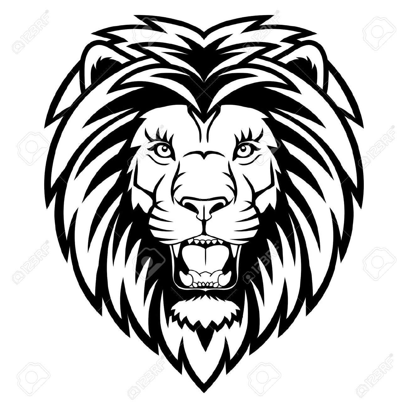 lion head: A Lion head logo.