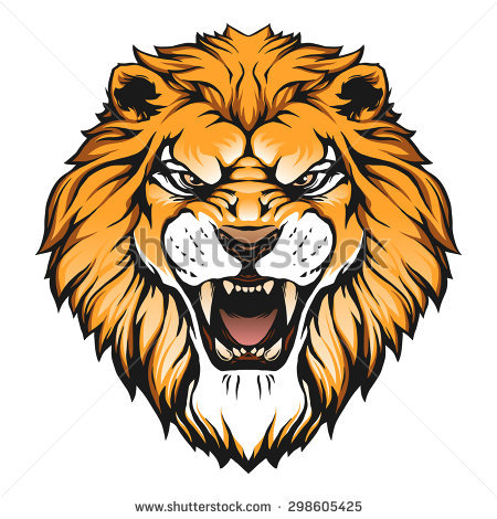 Lion head illustration