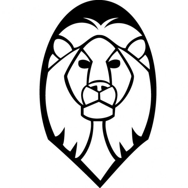Lion head vector clip art Free Vector