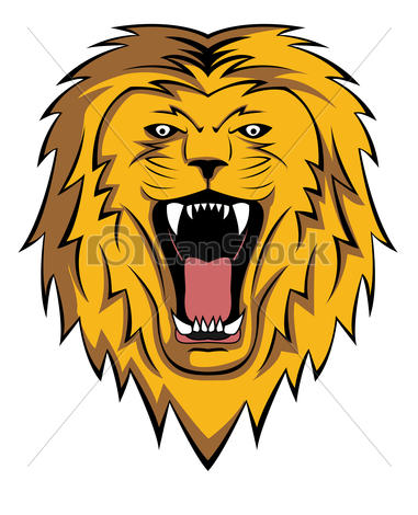 lion roar . - Roaring Lion Clipart