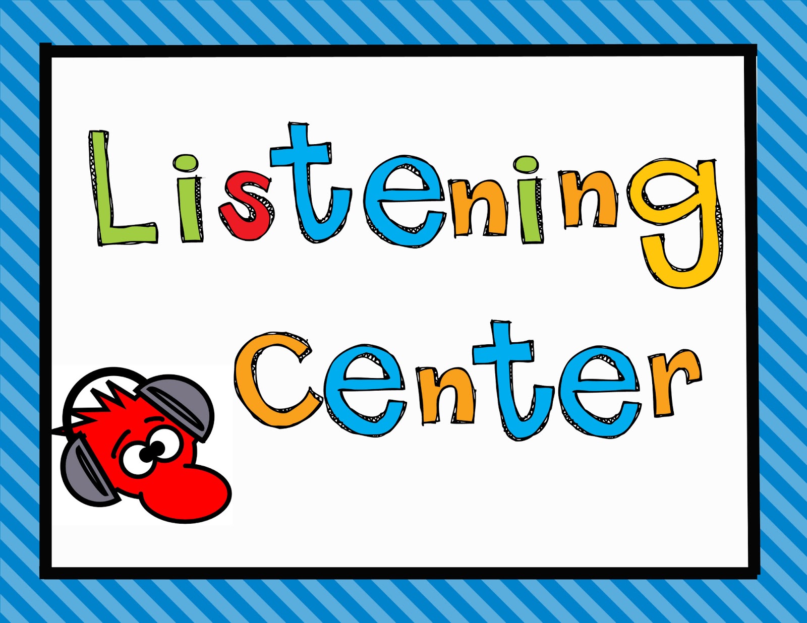 Listening Center Clipart They Re Just 8 5 X 11 Posters