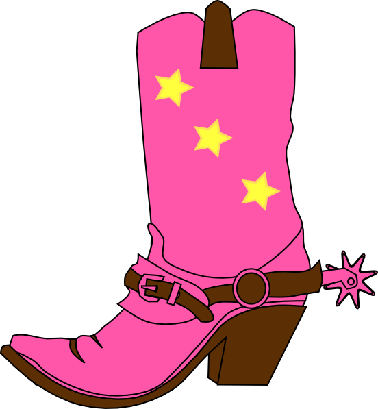 cute cowboy boots clipart