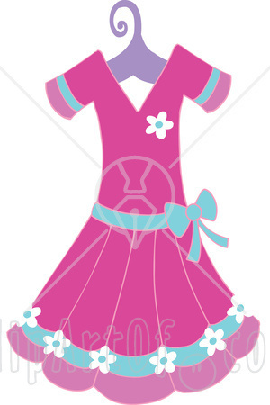little girl dress clipart