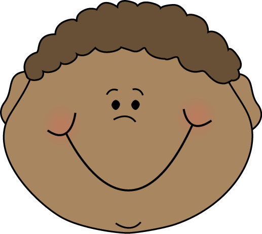 Little Boy Happy Cartoon Face - Feelings Clip Art