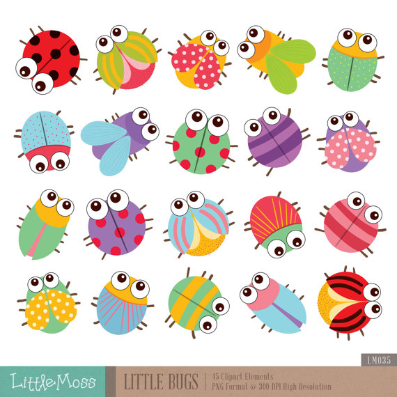 Little Bugs Clipart - Clipart Bugs