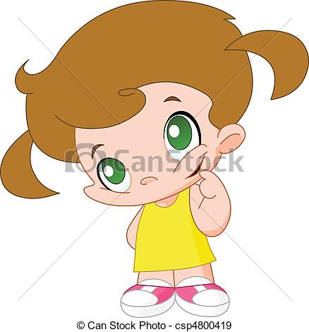 Little girl Stock Illustratio - Clipart Little Girl