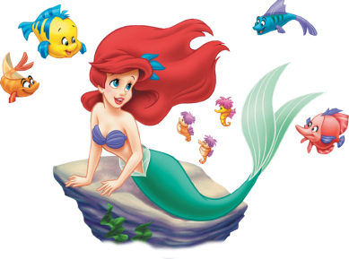 Little Mermaid and Ariel Clipart