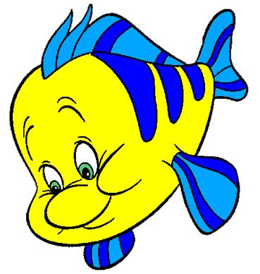 Little Mermaid Clipart Clipar - Flounder Clipart