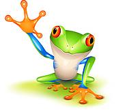 Tree Frog Clip Art Black And 