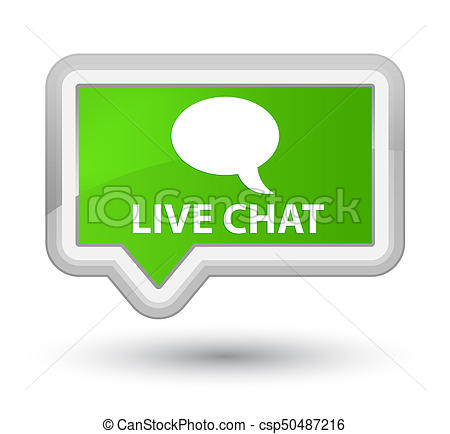 Live chat prime soft green banner button - csp50487216