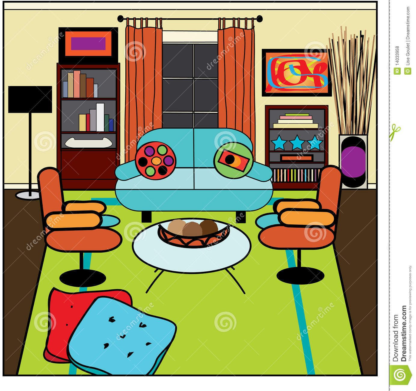 Living Room Clipart
