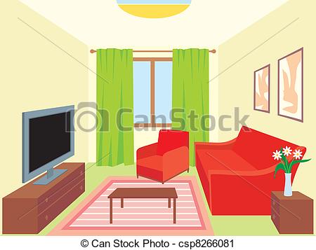 Living room Living room Clipa - Living Room Clip Art