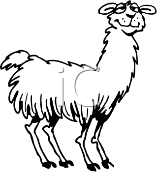 Llama Clip Art Cartoon Clipar - Llama Clipart