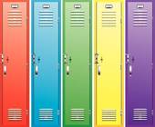 locker room; school locker ...