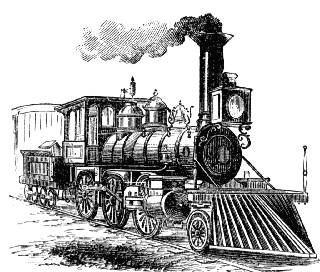 Locomotive Clipart Etc - Steam Train Clipart