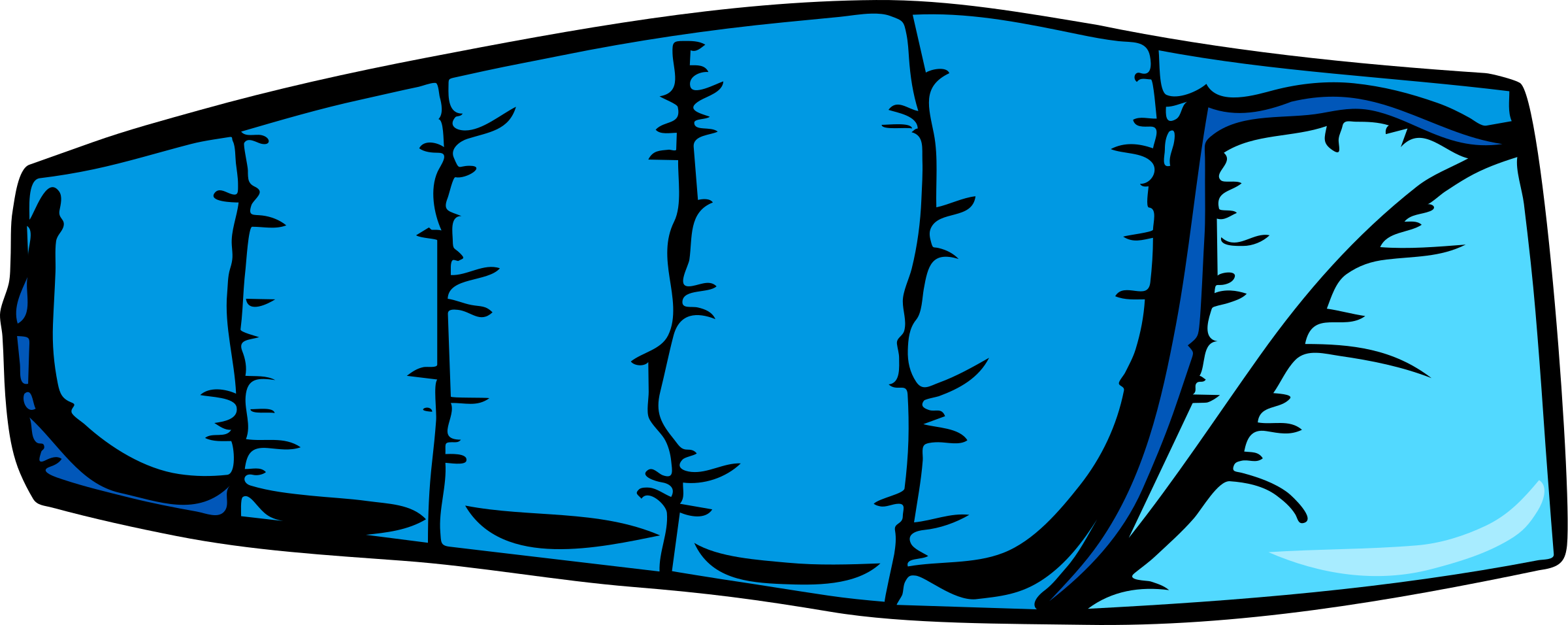 Blue sleeping bag vector clip
