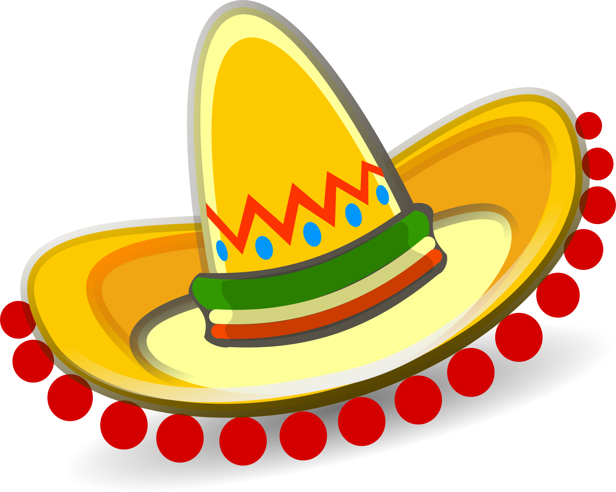 Sombrero Mexican hat graphic