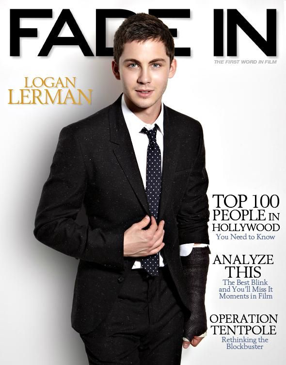 Logan Lerman FADE IN Cover Bo - Logan Lerman Clipart