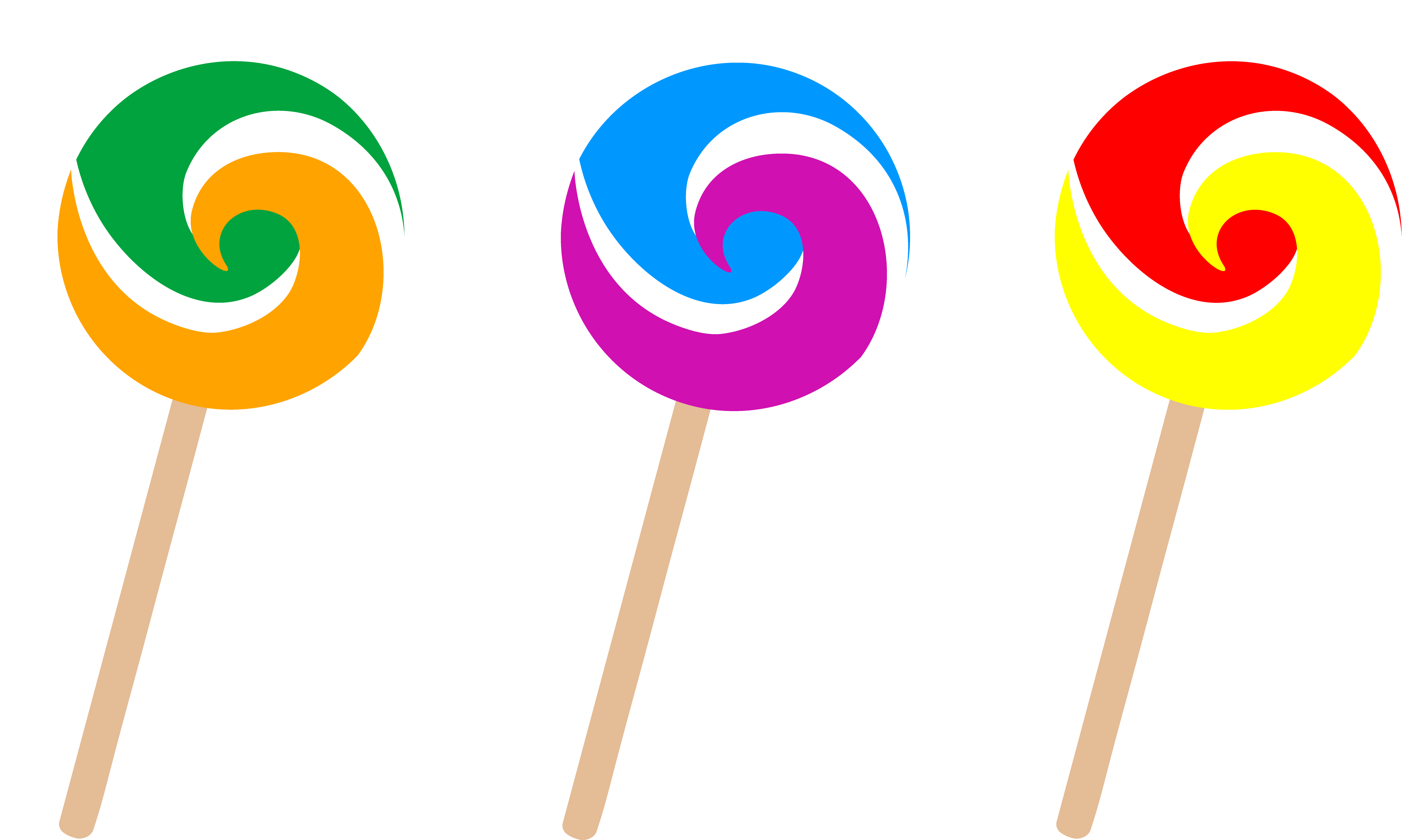 Rainbow Lollipops Clipart Swi