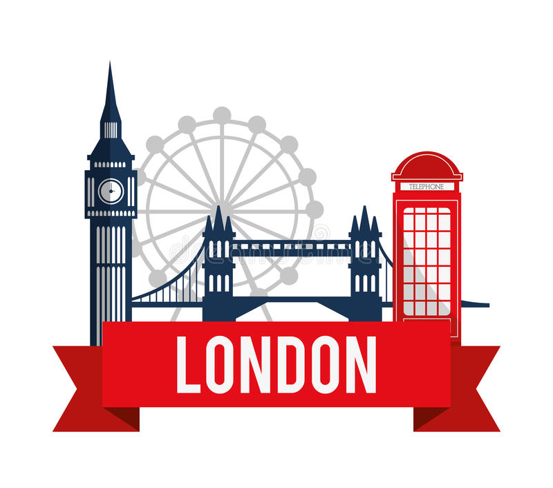 Download London landmarks des - London Clipart