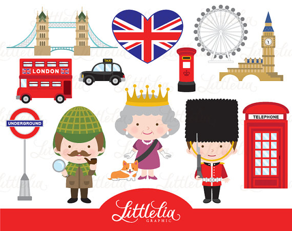 London Clipart Vector Pack, B