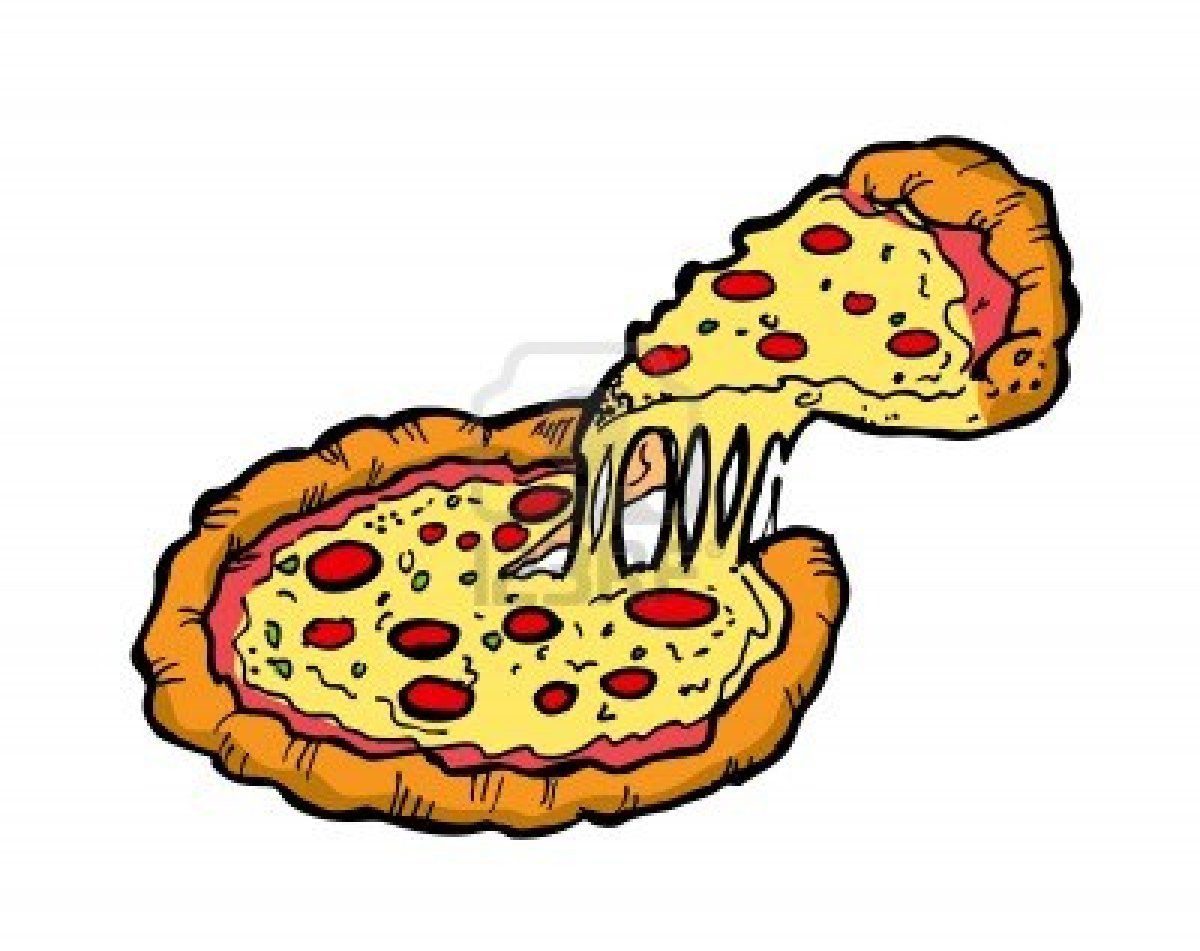 Pizza Party Stamp Clip Art .