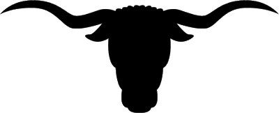 Longhorn Cattle Skull Clipart. Sil Longhorn 01 .