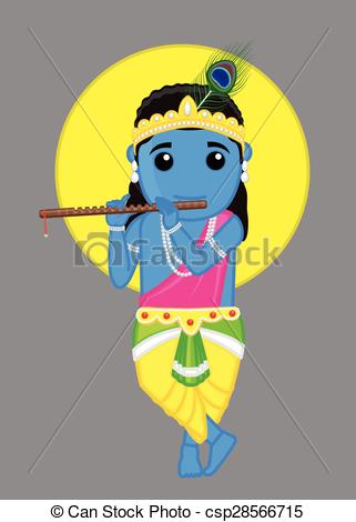 Hindu God - Lord Krishna - csp28566715