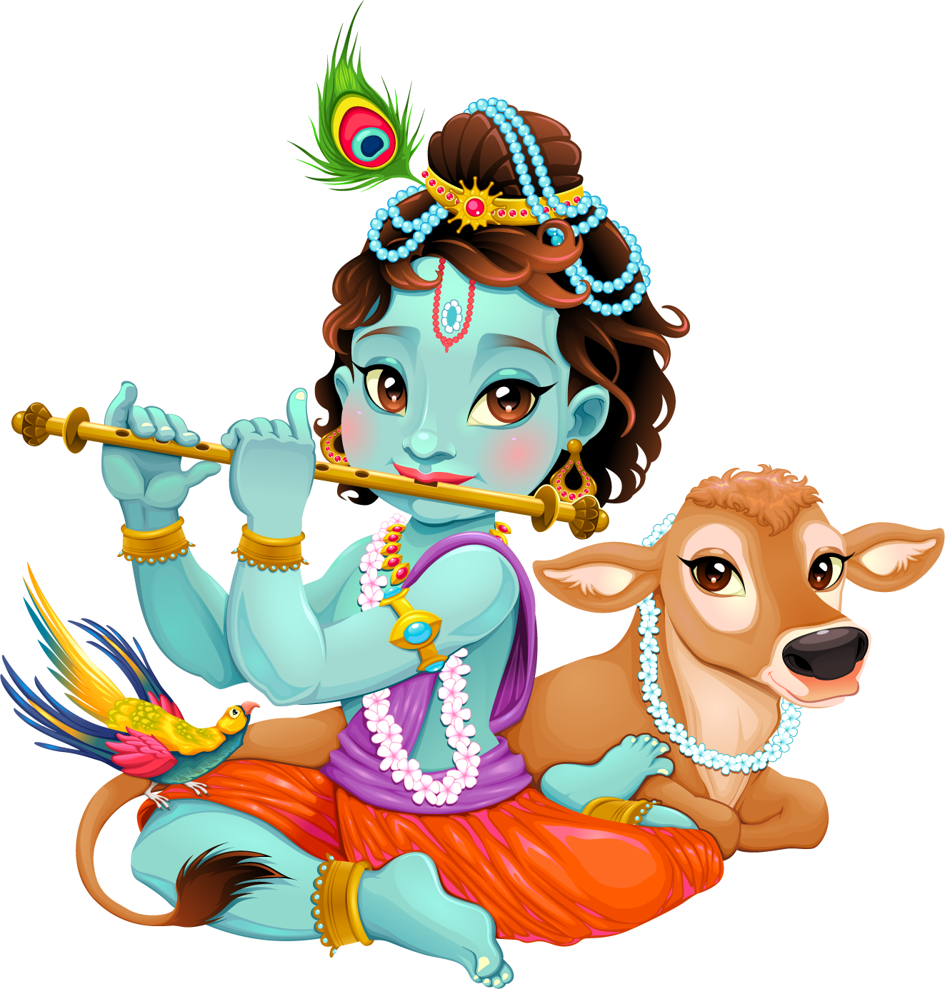 Lord Krishna Clipart PNG Image 01 201x210 - Lord Krishna PNG Transparent  Free Images