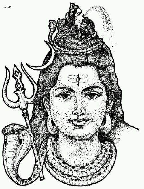 illustration of Lord Shiva, I