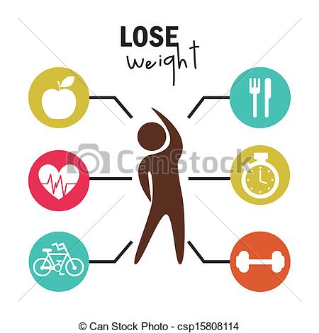 ... lose weight over white background vector illustration lose weight Clipartby ...