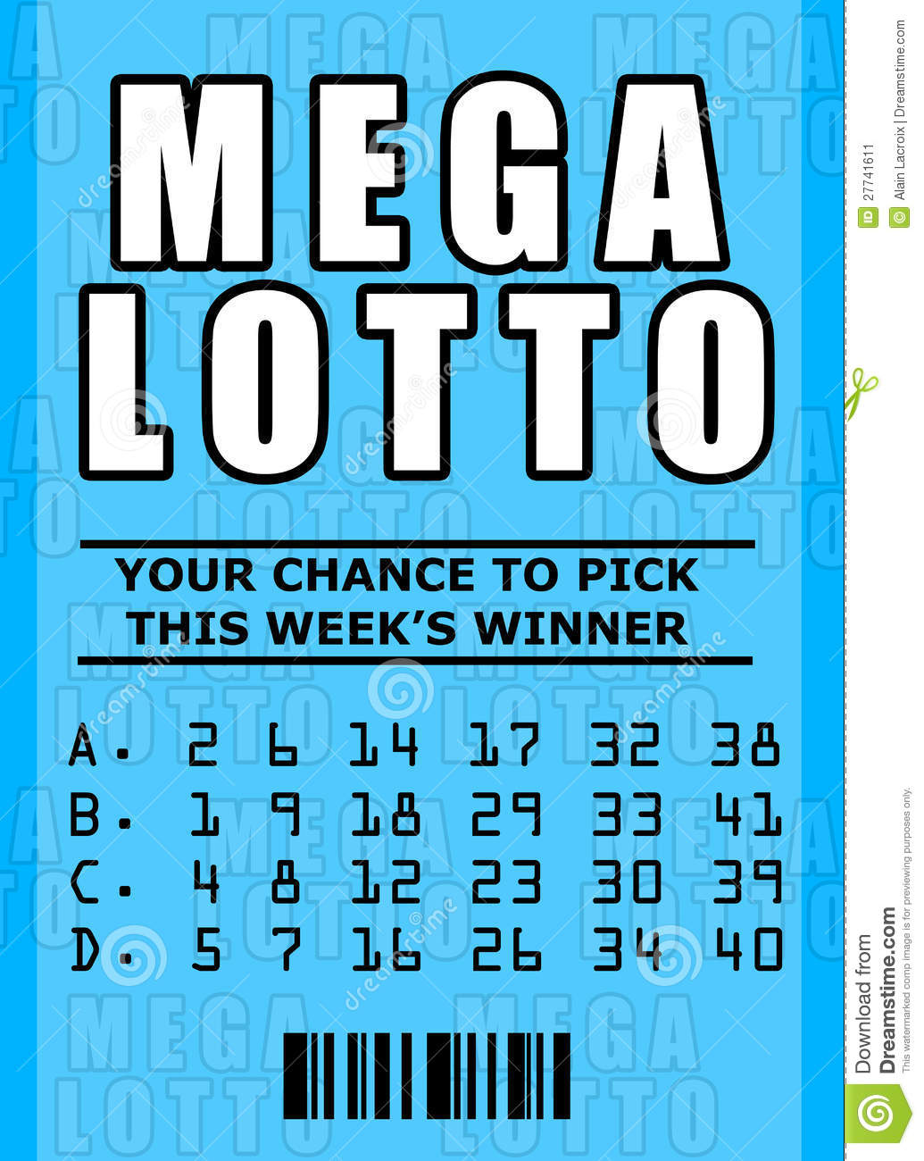 Lottery Ticket Stock Image Im - Lottery Ticket Clip Art