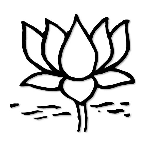 Clip art of lotus flower - .