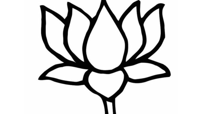 lotus clipart black and white