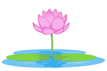 Clip Art Lotus Flower Water C