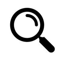 Magnifying Glass Icon With Pu