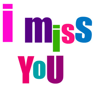 Love And Miss You Clipart - Miss You Clipart