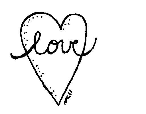 Love Clipart Black And White 