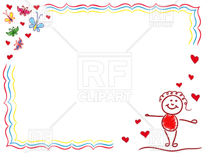 Girl in Love, hand drawing frame, 98933, download royalty-free vector  vector ClipartLook.com 