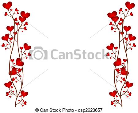 Love Flower Frame - csp2623657