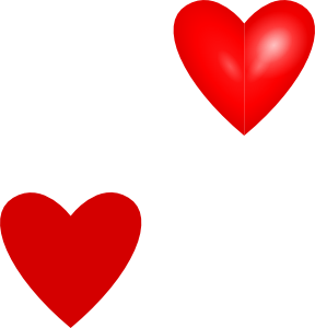 Love Hearts clip art - vector clip art online, royalty free .